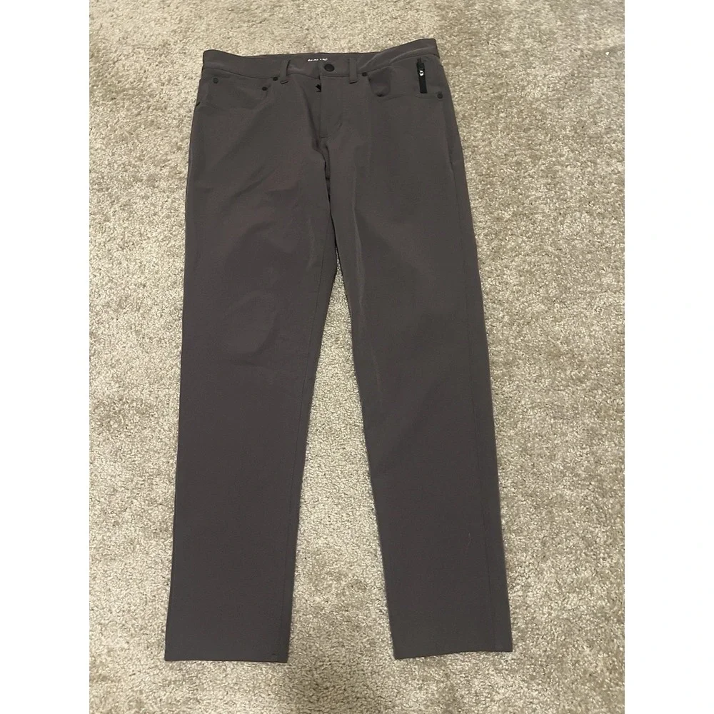 Fourlaps Traverse Athletic Fit Performance Stretch Pants Grey 31x30